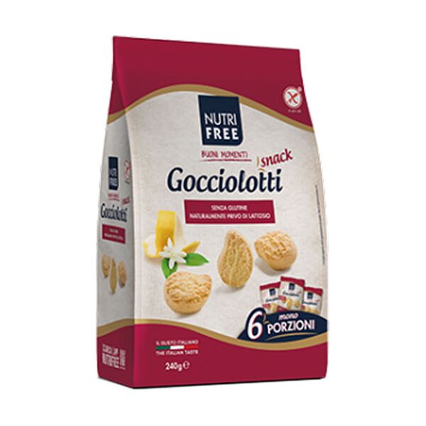 nt food spa nutrifree goccefrolla snack classica bonta' senza lattosio 6 monoporzioni da 40 g