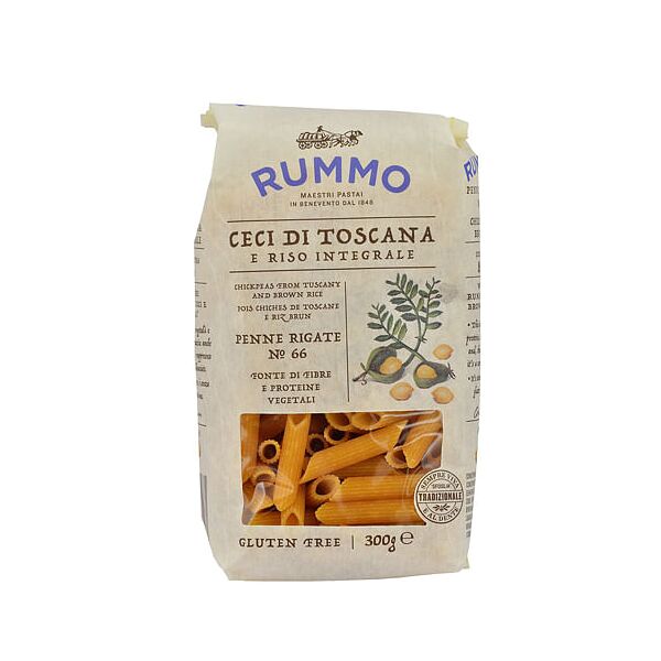 rummo spa rummo penne rigate n 66 ceci di toscana e riso integrale 300 g