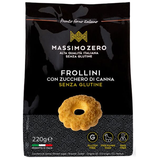 massimo zero srl massimo zero frollini zucchero di canna 220 g