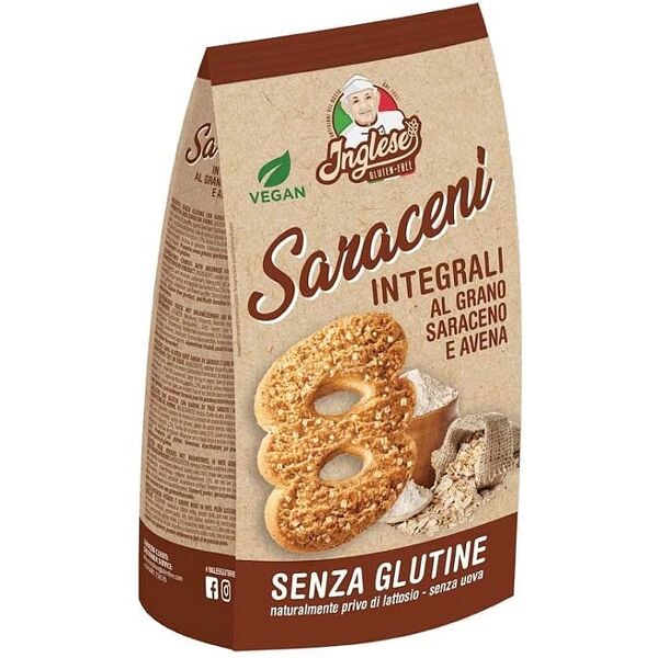 gaia srl inglese biscotti saraceni all'avena 300 g