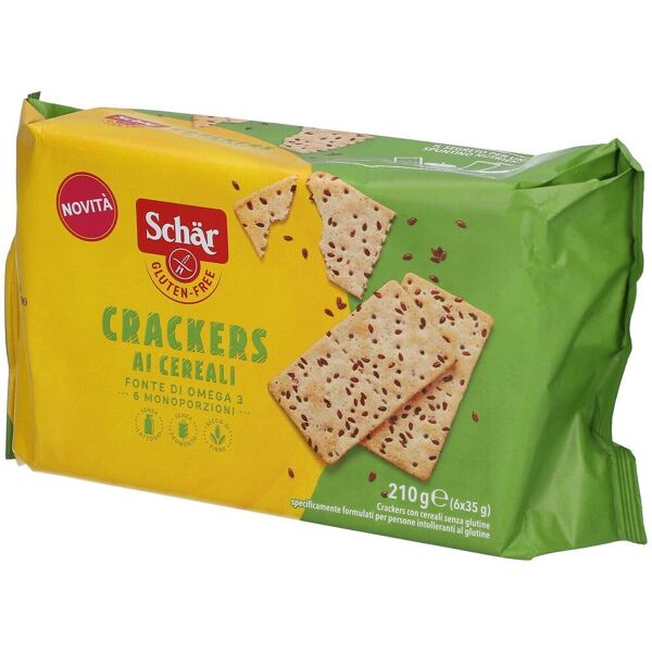 schar crackers cereali senza lattosio 6 monoporzioni da 35 g