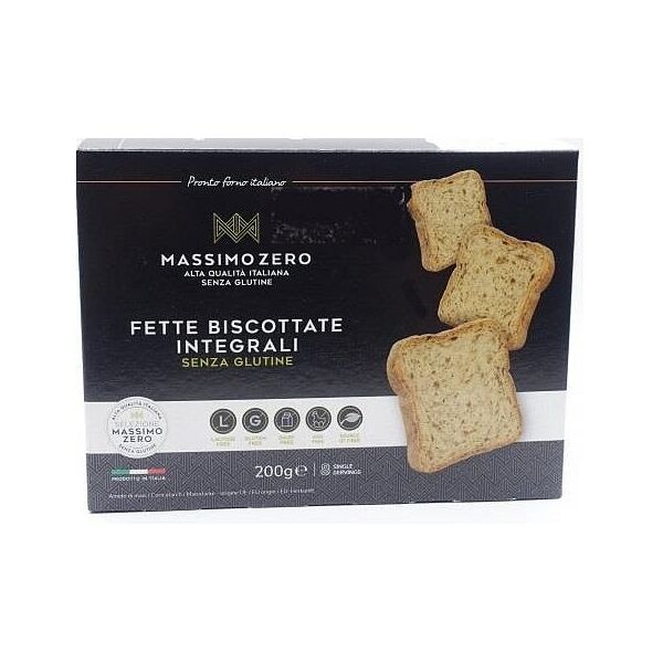 massimo zero srl massimo zero fette biscottate integrali 200 g