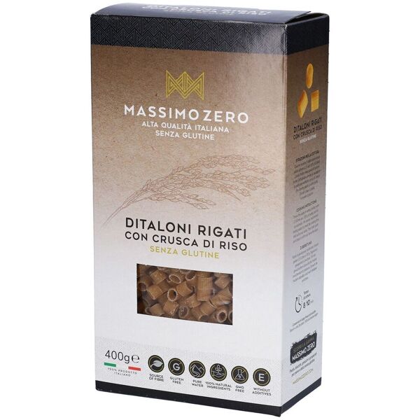 nuova terra massimo zero pasta crusca riso ditaloni 400 g