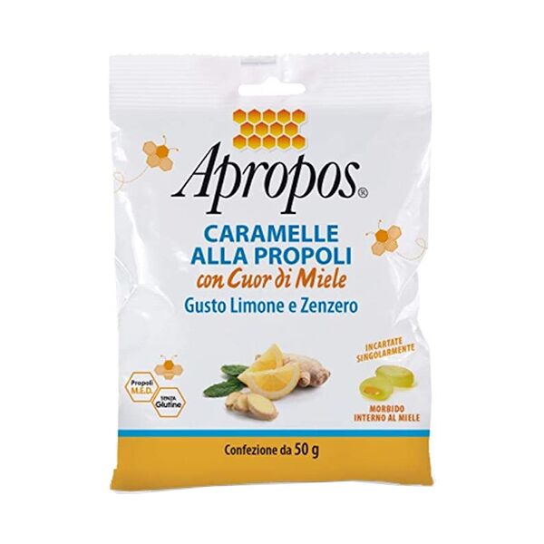 desa pharma apropos caramelle dure limone zenzero cuor di miele 50g