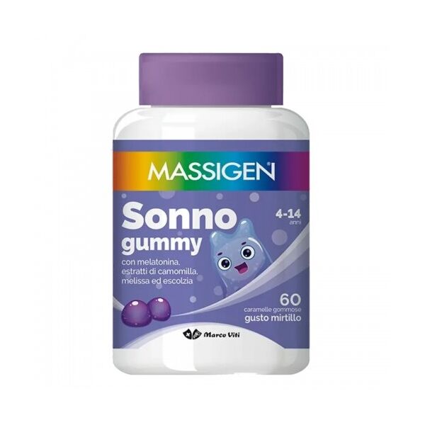 marco viti farmaceutici spa massigen sonno gummy 60 caramelle gommose gusto mirtillo