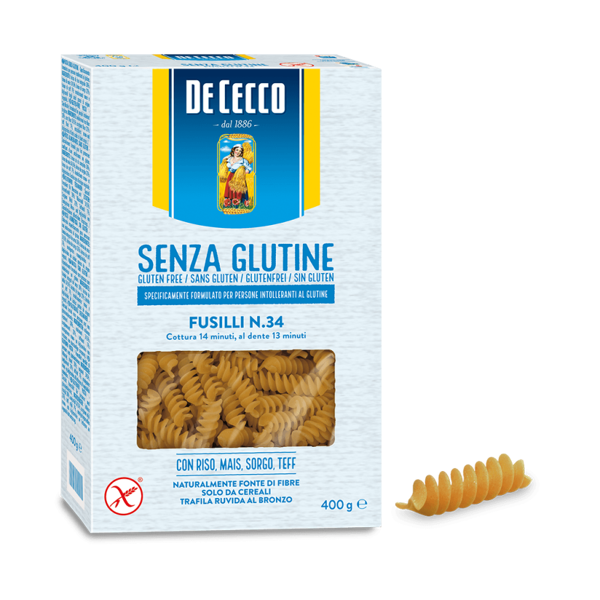 f.lli de cecco spa fusilli n. 34 senza glutine de cecco 400g