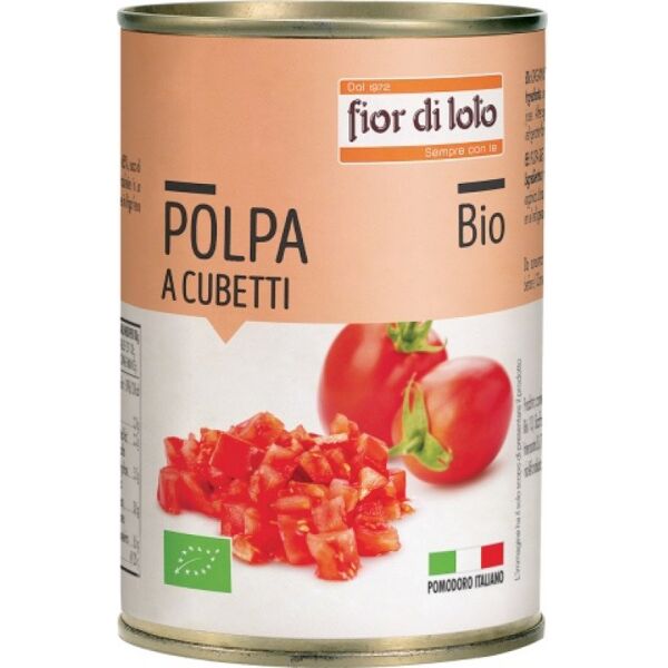 biotobio srl fior di loto polpa di pomodoro a cubetti biologico 400g