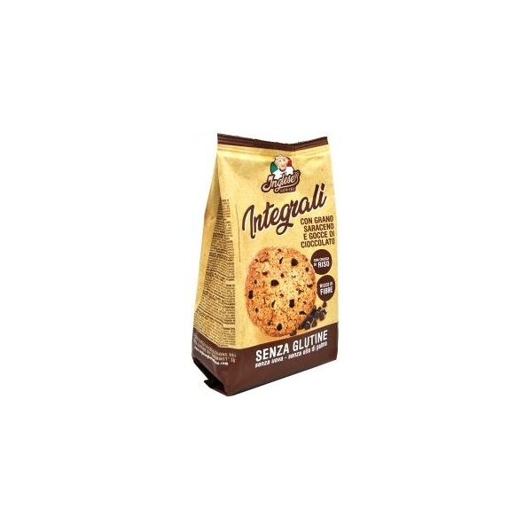 gaia srl inglese biscotti grano saraceno con gocce cioccolata 300g