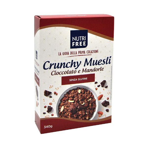 nuova terra nutrifree crunchy mix cioccolato mandorle 340g