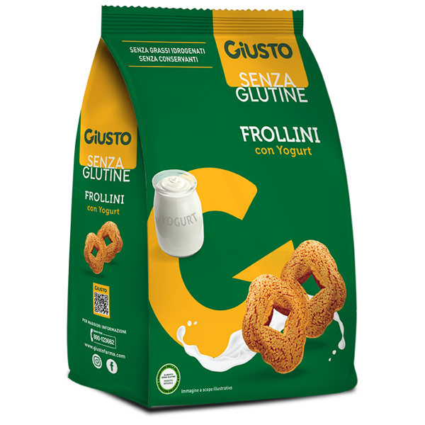 contecom linea giusto giusto s/g frollini yogurt250g