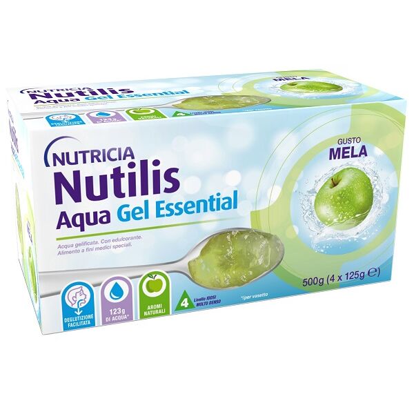 danone nutricia spa soc.ben. nutricia nutilis aqua essential gel mela 4x125g