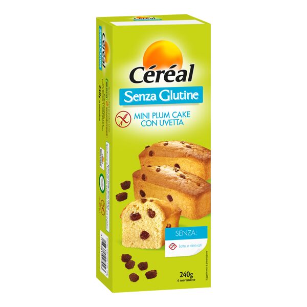 nutrition & sante' italia spa cereal plumcake uvetta s/g240g