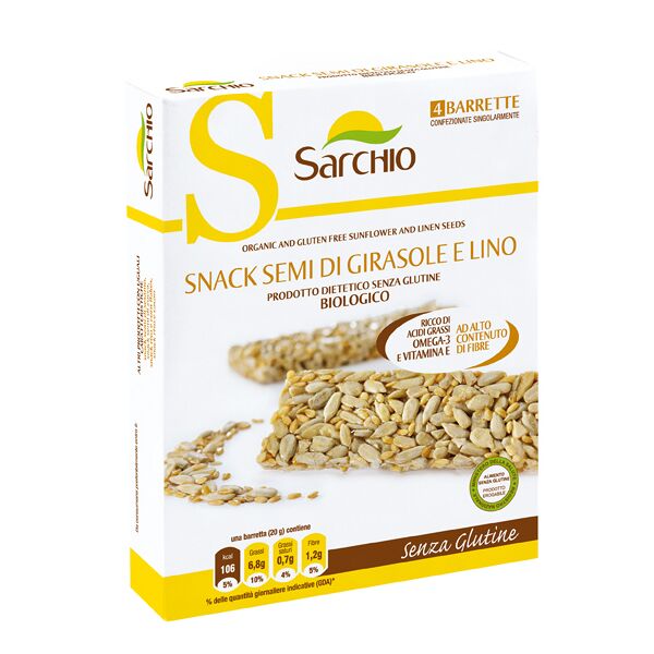 sarchio spa sarchio snack semi gir/lino80g