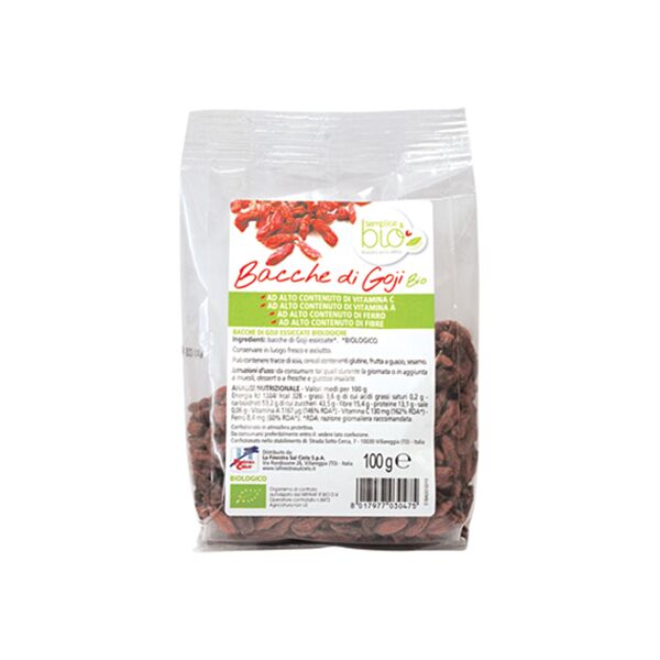 biotobio srl semplice&bio bacche di goji100