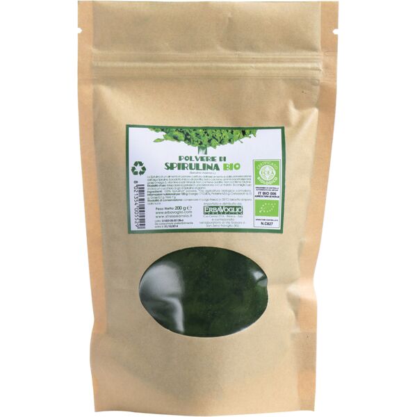 erbavoglio production srl spirulina polvere bio 200g