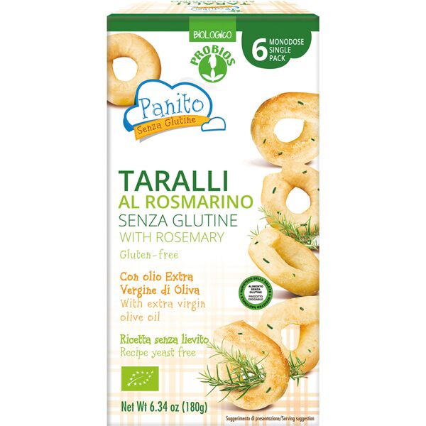 probios spa societa  benefit panito taralli rosmarino 180g