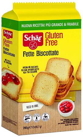 dr.schar spa schar fette biscottate 3 porzioni da 86,7 g