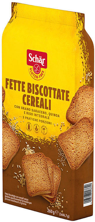 dr.schar spa schar fette biscottate cereali 3 porzioni da 86,7 g