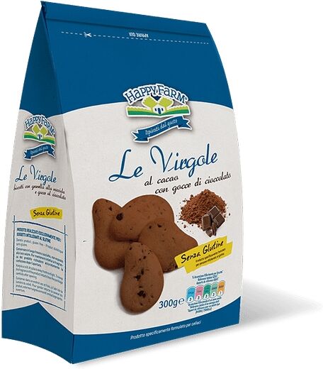 happy farm co. srl happy farm virgole gocce cioccolata e granella nocciole 200 g