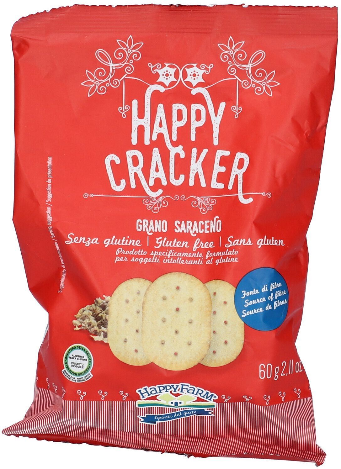 happy farm co. srl happy farm cracker grano saraceno 60 g