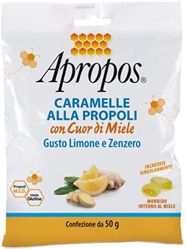 desa pharma apropos caramelle dure limone zenzero cuor di miele 50g