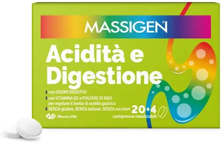 marco viti farmaceutici spa massigen acidita' e digestione 24 compresse masticabili