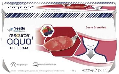 nestle' it.spa(healthcare nu.) resource aqua acqua gelificata+grenada cup 6 4x125 g