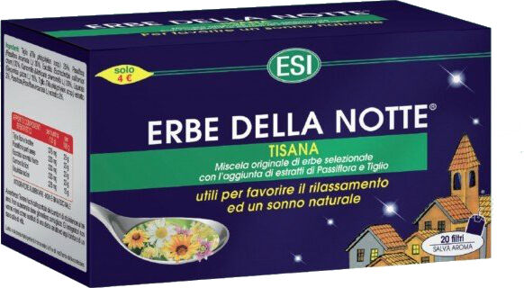 esi srl erbe della notte tisana 20 filtri