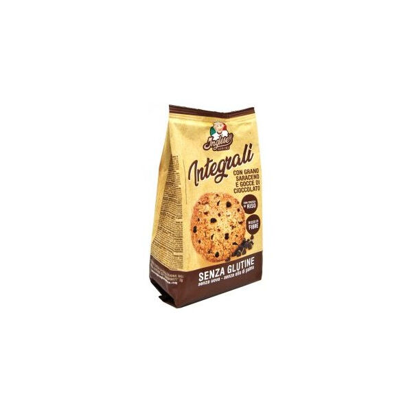 gaia srl inglese biscotti grano saraceno con gocce cioccolata 300g