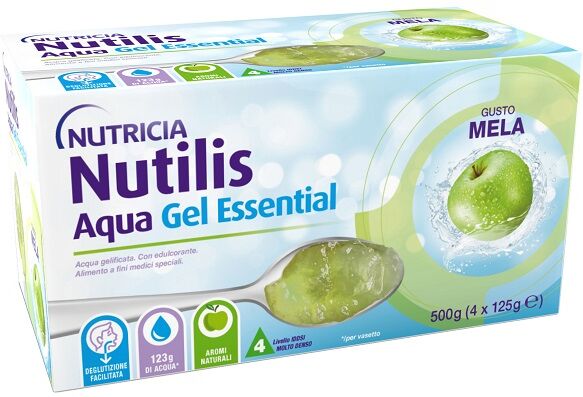 danone nutricia spa soc.ben. nutricia nutilis aqua essential gel mela 4x125g