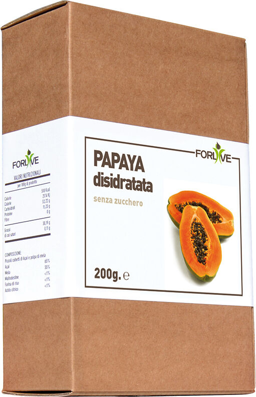 forlive srl papaya disidratata 200g