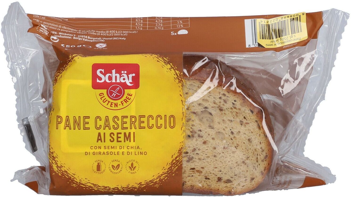 Schar Pane Casereccio Ai Semi Senza Lattosio 250 G