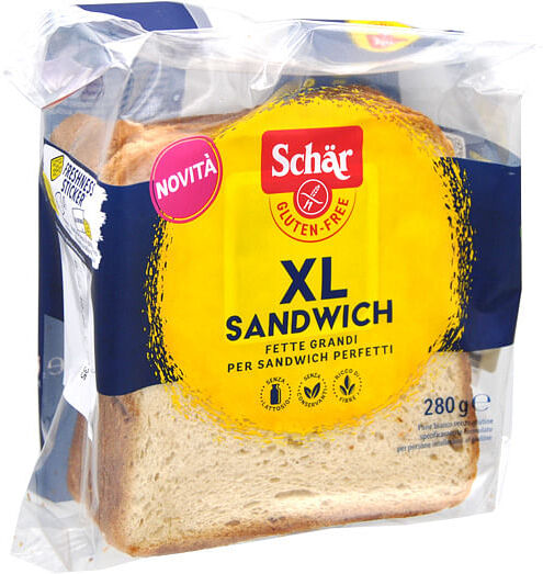 Schar Xl Sandwich Pane Bianco Senza Lattosio 280 G