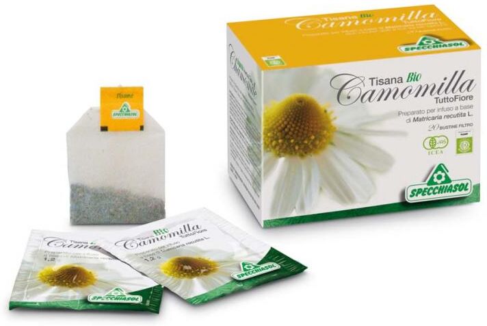 Specchiasol Srl Camomilla Tuttofiore Tisana Bio 20 Bustine Filtro