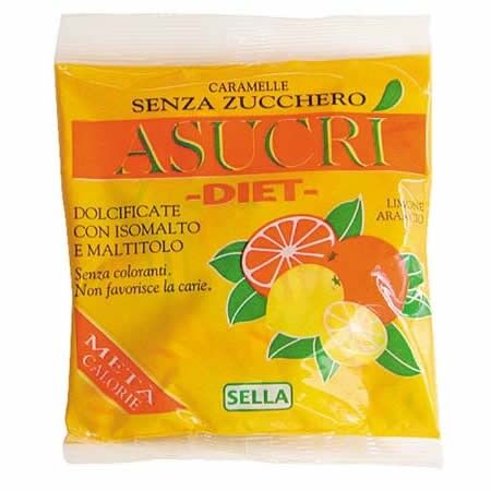 Sella Srl Asucri Caramella Arancia Limone Senza Zucchero 40g