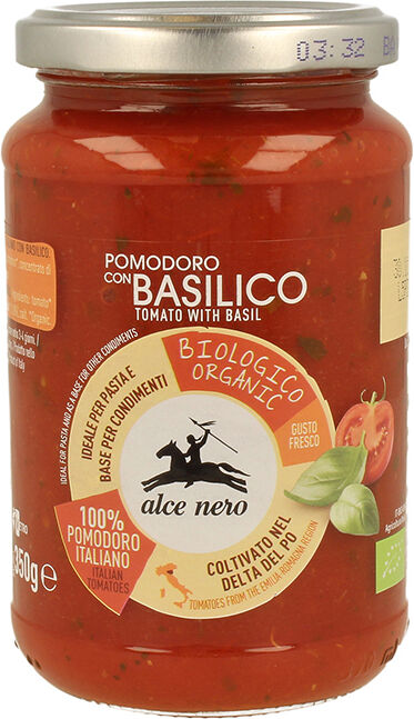 Alce Nero Pomodoro Con Basilico Bio 350 G