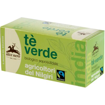 Tè verde biologico Alce Nero - Alta quota - 20 filtri Tè verde biologico Alce Nero - Alta quota - 20 filtri