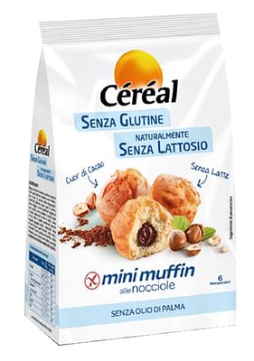 Nutrition & Sante' Italia Spa Cereal Mini Muffin Alle Nocciole Senza Glutine E Lattosio 6monoporzioni