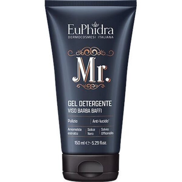 zeta farmaceutici spa mr detergente viso/barba/baffi euphidra 150ml