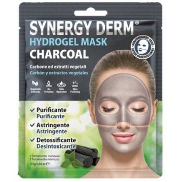 planet pharma hydrogel mask charcoal synergy derm® 25g