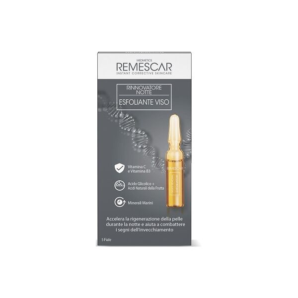 karo pharma srl remescar rinnovatore notte esfoliante viso 5 fiale x 2 ml