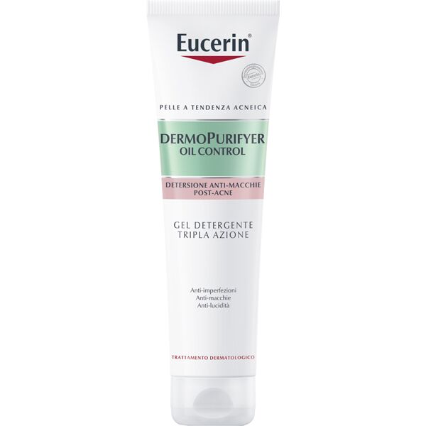 beiersdorf spa eucerin dermopurifyer oil control gel detergente tripla azione 150ml