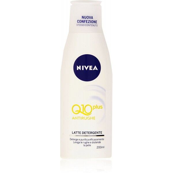 antica farmacia orlandi nivea viso  q10 power latte detergente viso anti-rughe 250ml.coenzima q10 e creatina