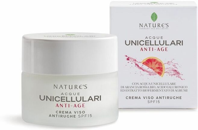 bios line nature's acque unicellulari crema viso anti-rughe 50ml spf15