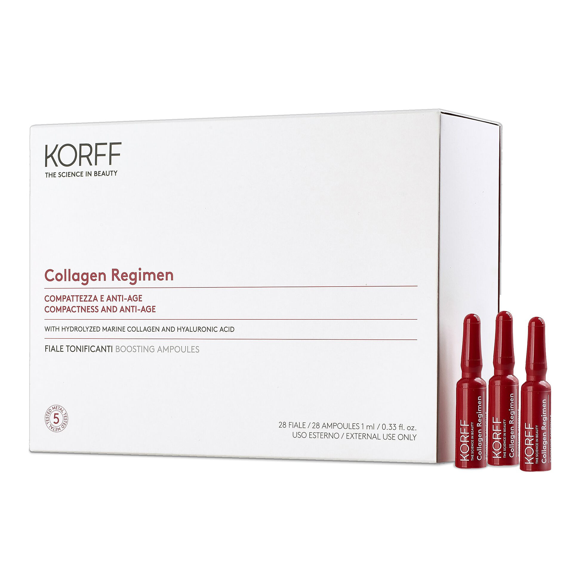 korff collagen regimen compattezza e anti-age 28 fiale