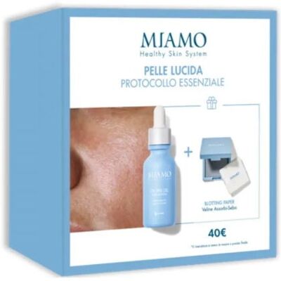 Set Miamo Gel Oil Free 30ml e Carta Assorbente - Controllo Brillantezza Set Miamo Gel Oil Free 30ml e Carta Assorbente - Controllo Brillantezza