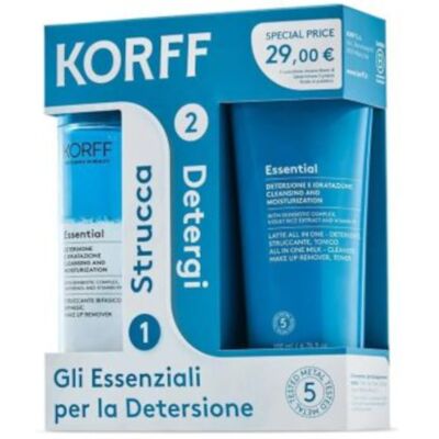 Korff Korf Bipack Essential Struccante + Latte Detergente Korff Korf Bipack Essential Struccante + Latte Detergente