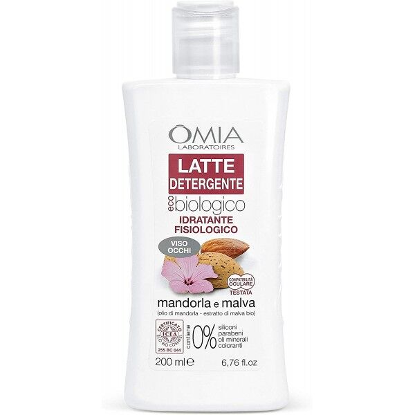 antica farmacia orlandi omia latte detergente biologico idratante fisiologico 200ml.mandorla e malva