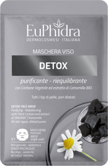 zeta farmaceutici spa maschera viso detox euphidra 1 pezzo