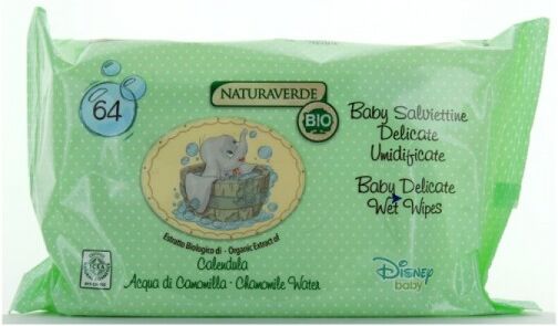 antica farmacia orlandi naturaverde bio baby salviette delicate umidificate 63pz.calendula e acqua di camomilla